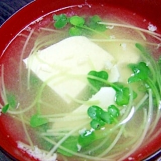 枝豆豆腐のお味噌汁
